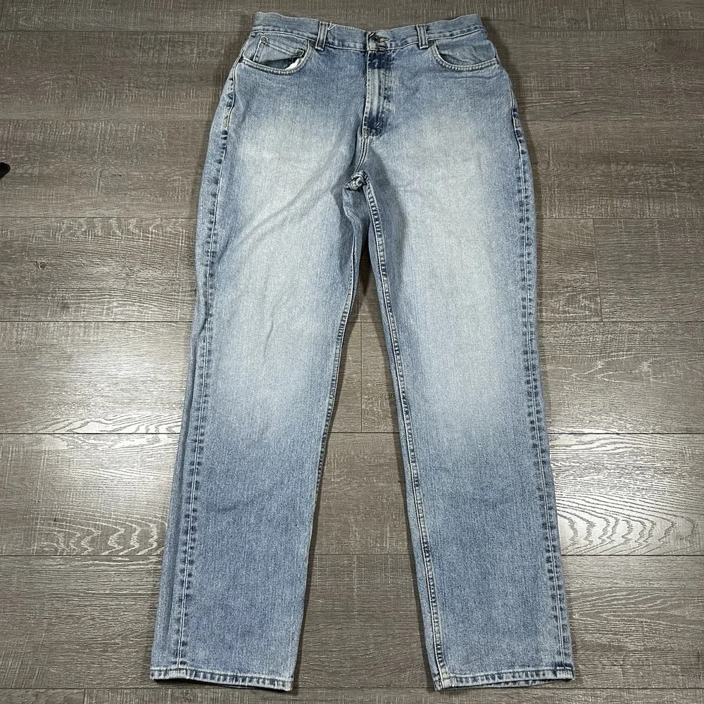 Vintage Nautica Jeans Co Jeans 36x36 Light Wash Straight‎ Leg Y2K Denim - Picture 2 of 7